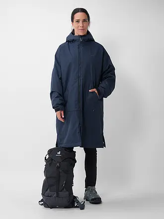 MERU | Damen Wintermantel Aalborg Loos Packable Hoodie | dunkelblau